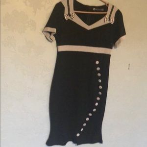 Black and Grey Dress